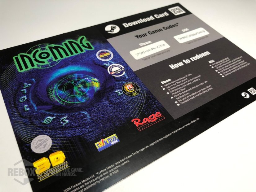 Incoming - Edition: Classic Edition (Big Box, Physical Data Medium, Case, Manual, Codes, Poster)